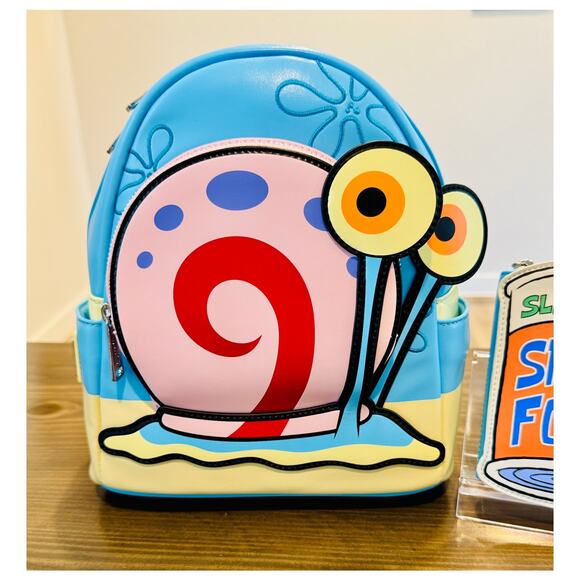 Loungefly SpongeBob SquarePants Gary The Snail Cosplay Mini Backpack Wallet Set